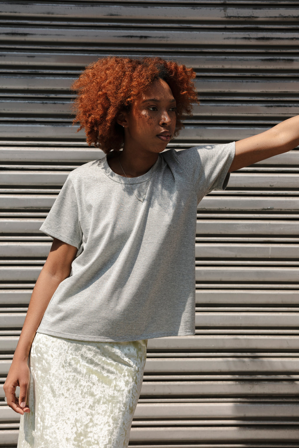 Perfect Little Short Sleeve Shirt - PE Silver