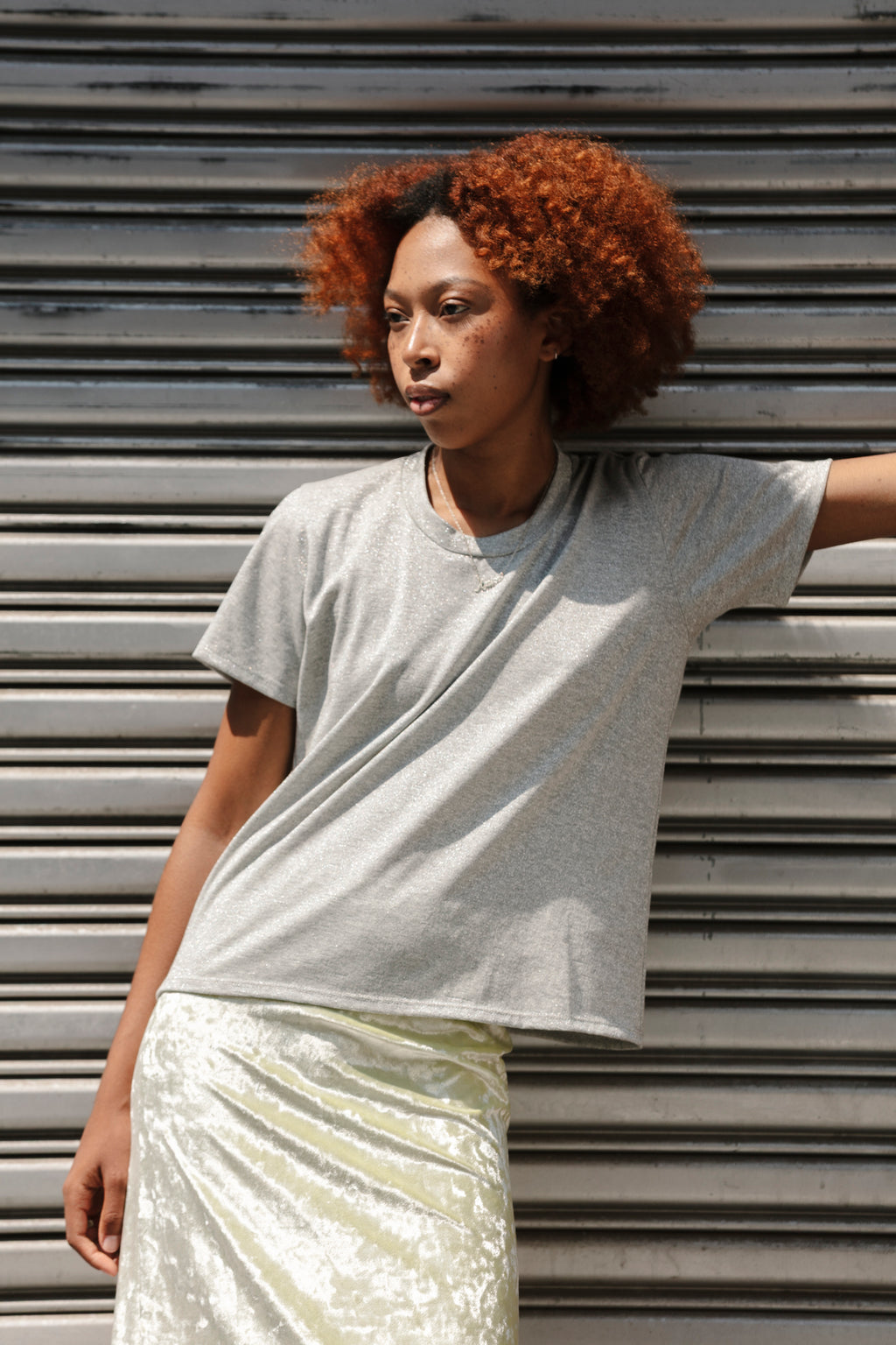 Perfect Little Short Sleeve Shirt - PE Silver