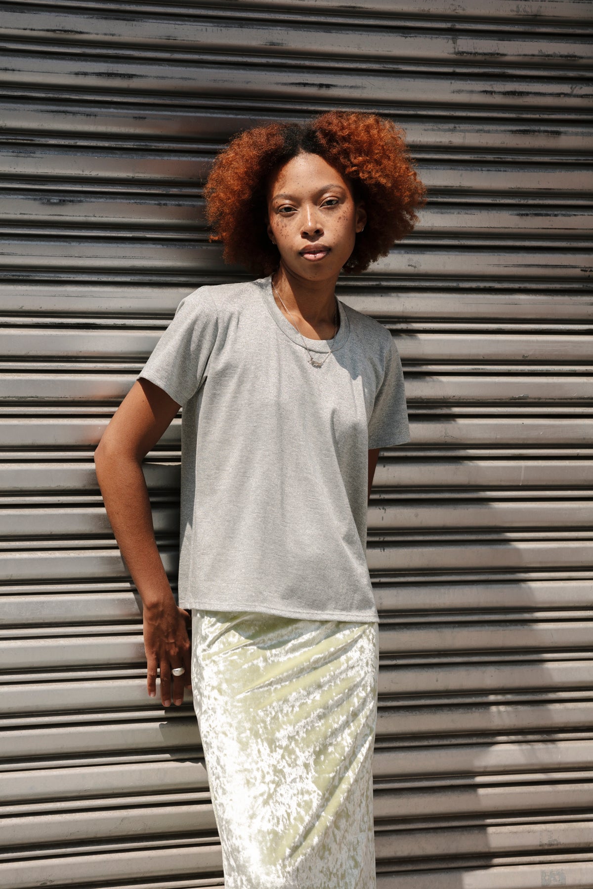 Perfect Little Short Sleeve Shirt - PE Silver