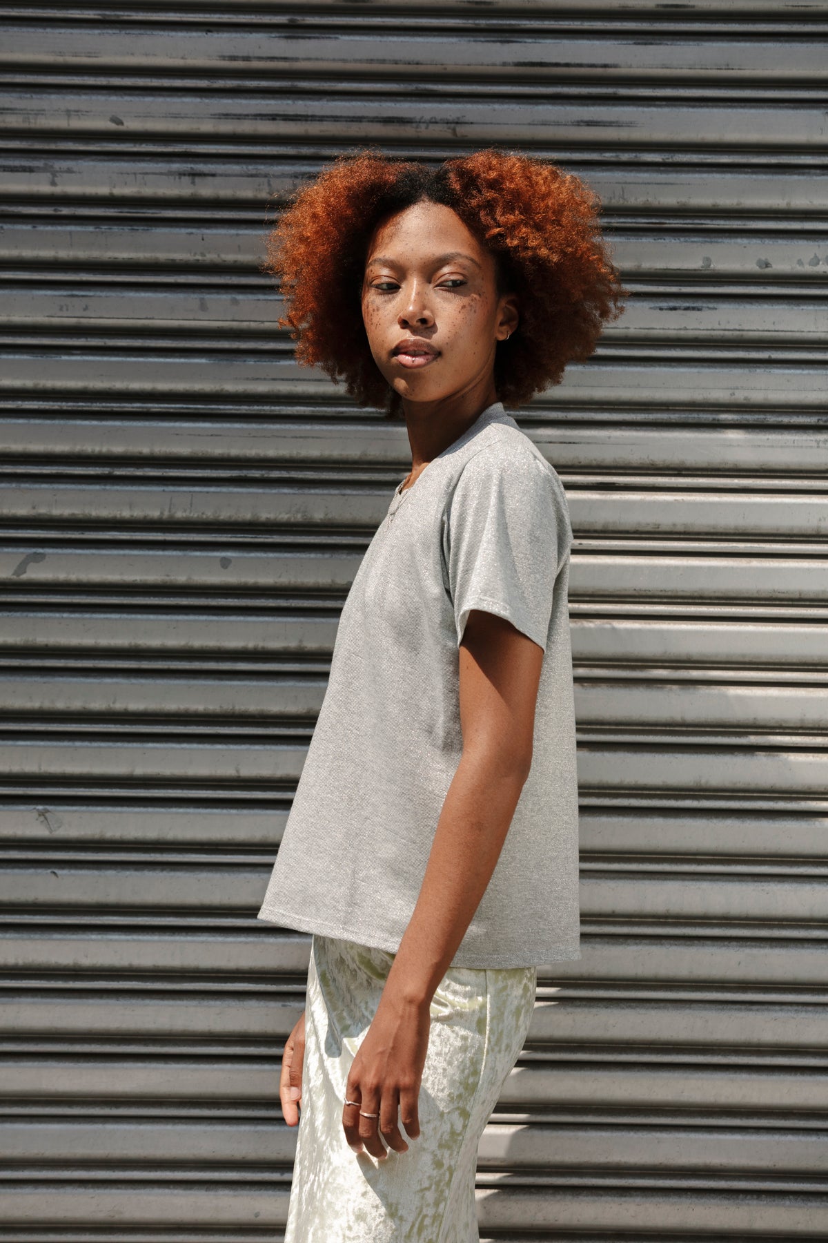 Perfect Little Short Sleeve Shirt - PE Silver