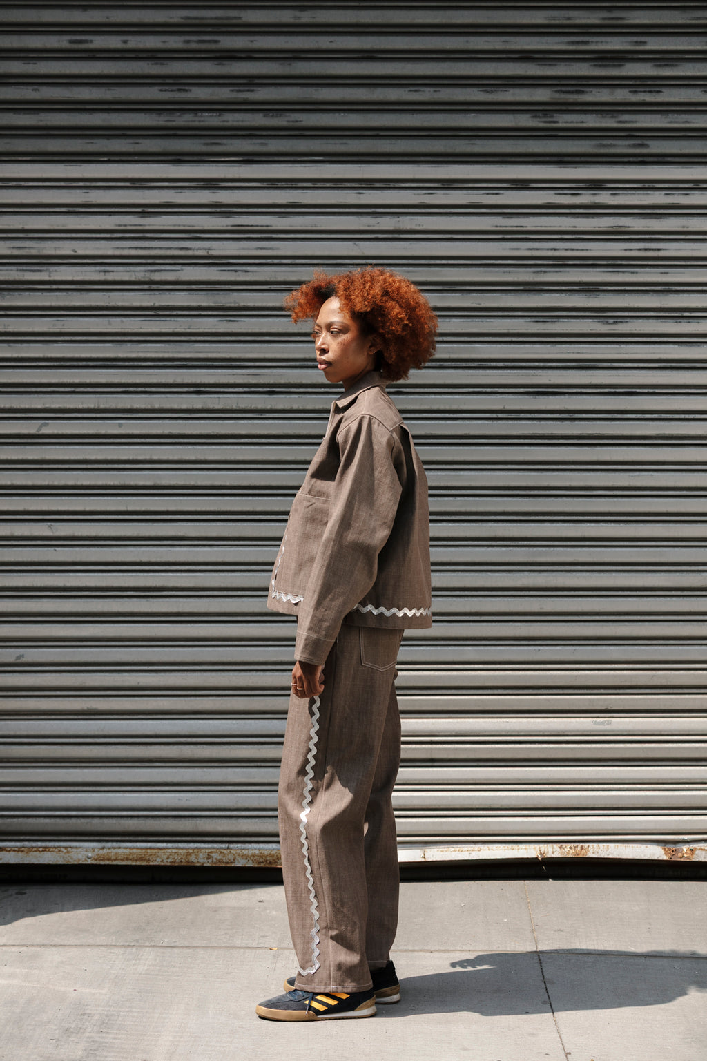 Ring Zip Jacket - Silver Rickrack