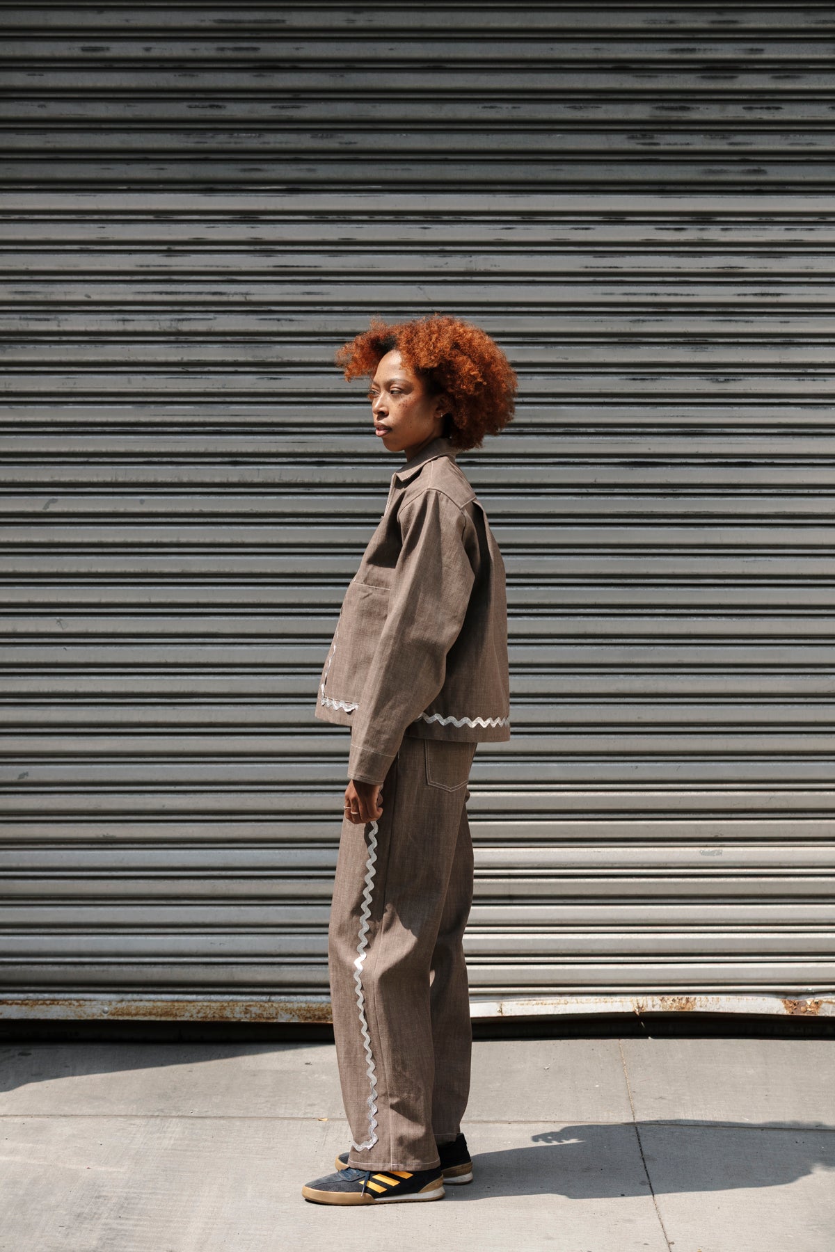 Ring Zip Jacket - Silver Rickrack