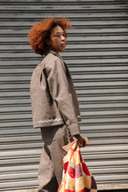 Ring Zip Jacket - Silver Rickrack