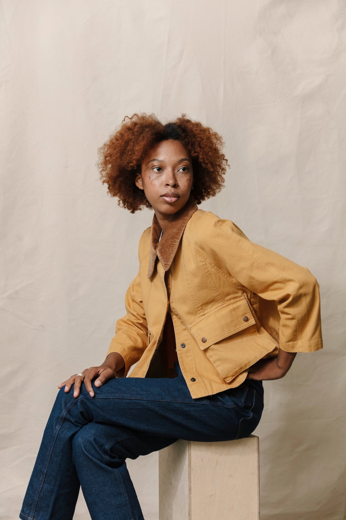 Laurel Swing Jacket - Amber Wheat