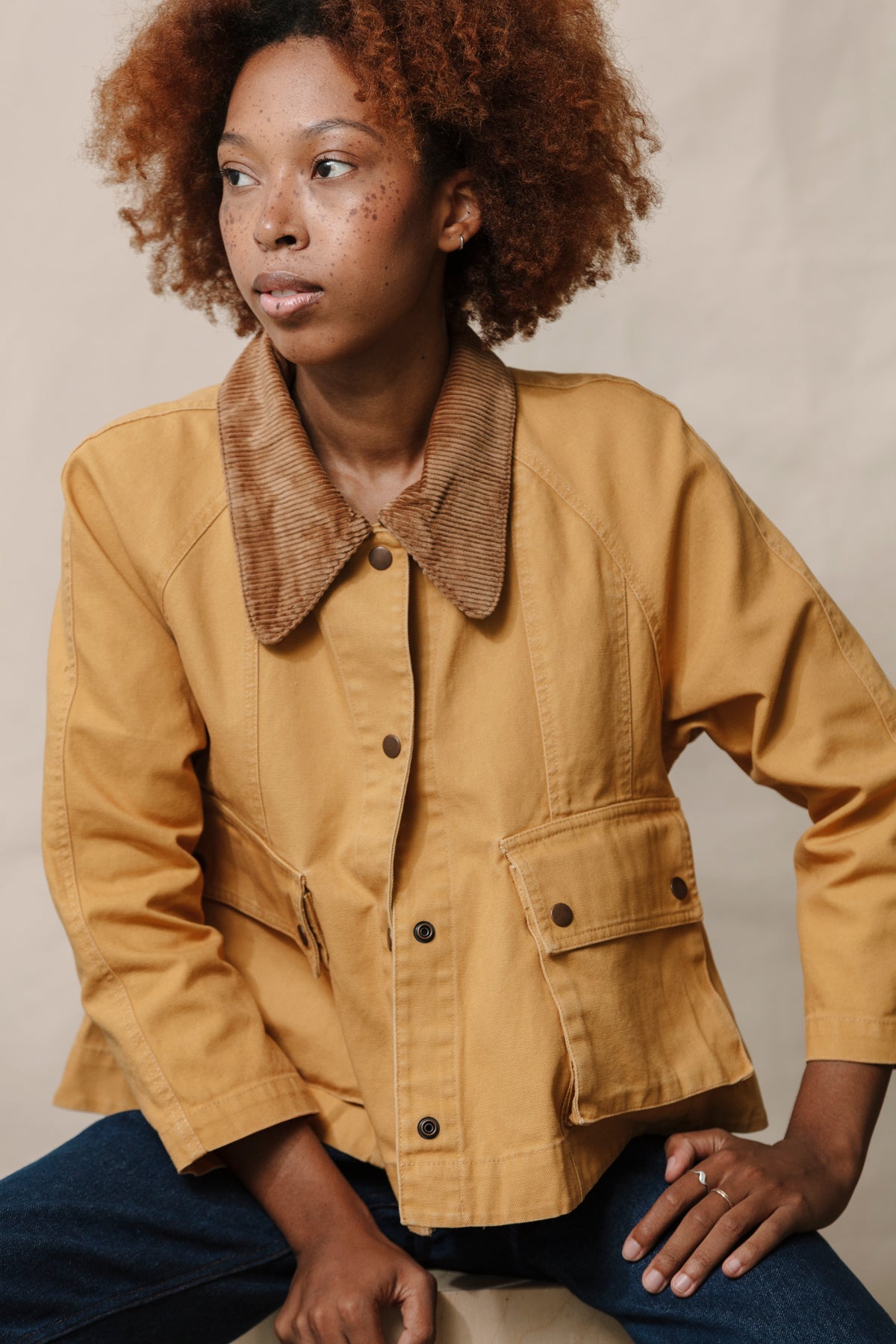 Laurel Swing Jacket - Amber Wheat