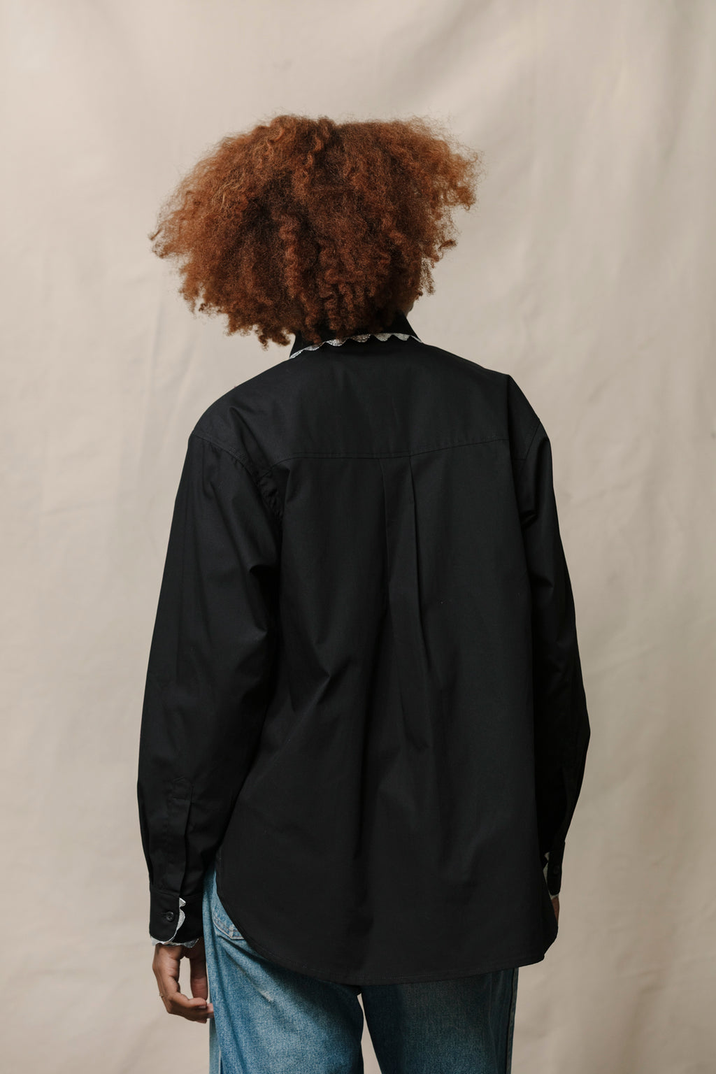 Rickrack Perfect Shirt - Black and Silver