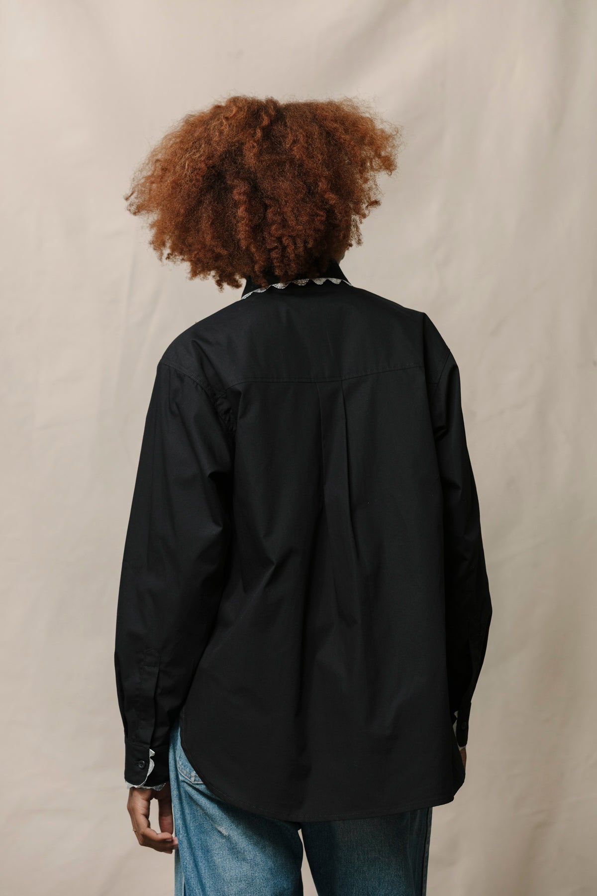 Rickrack Perfect Shirt - Black and Silver