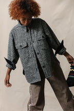 Wool Shirt Jacket - Salt & Pepper