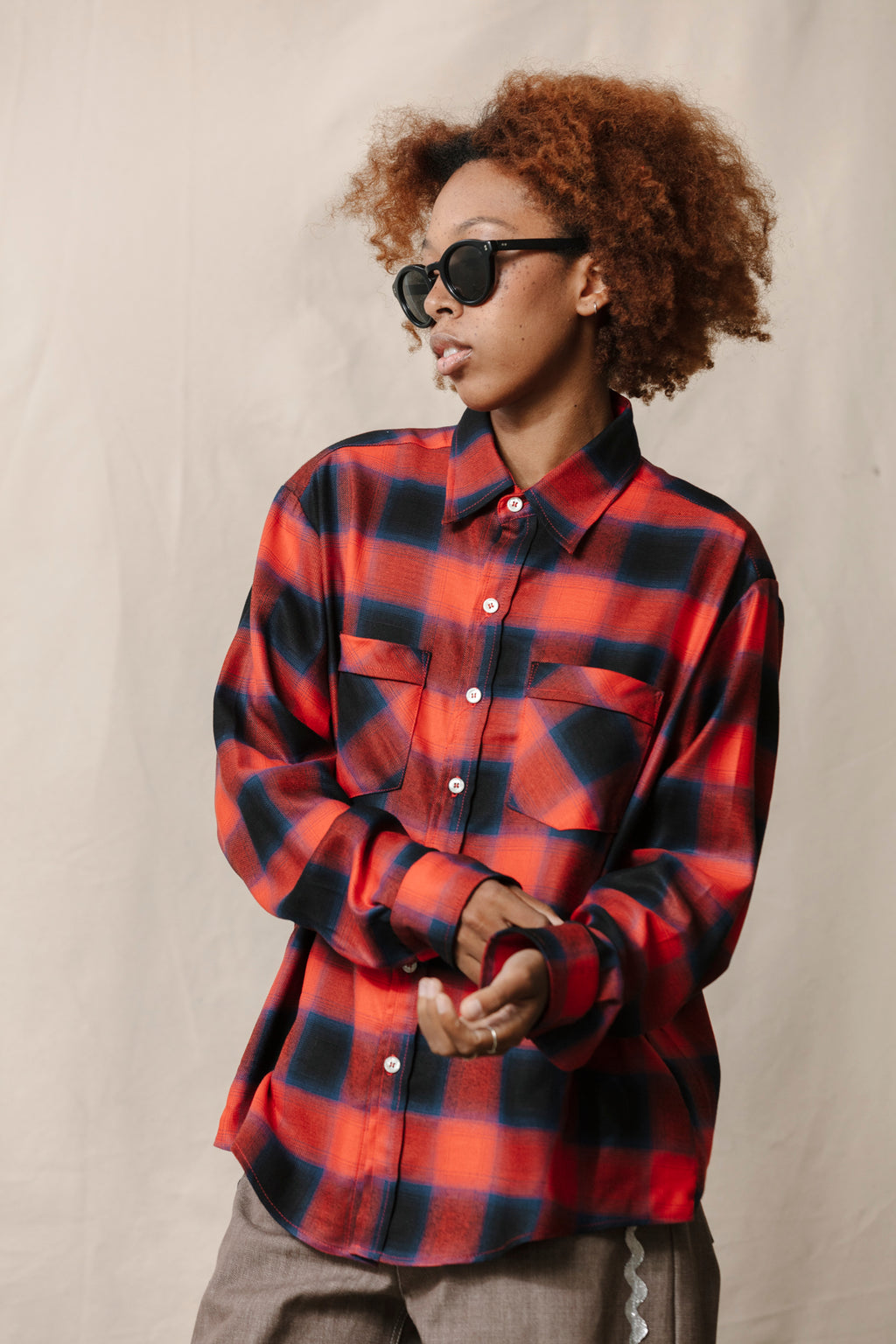 black and red checkered dress shirt Vermont Flannel