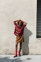 A-line Mini Skirt - Amber Corduroy