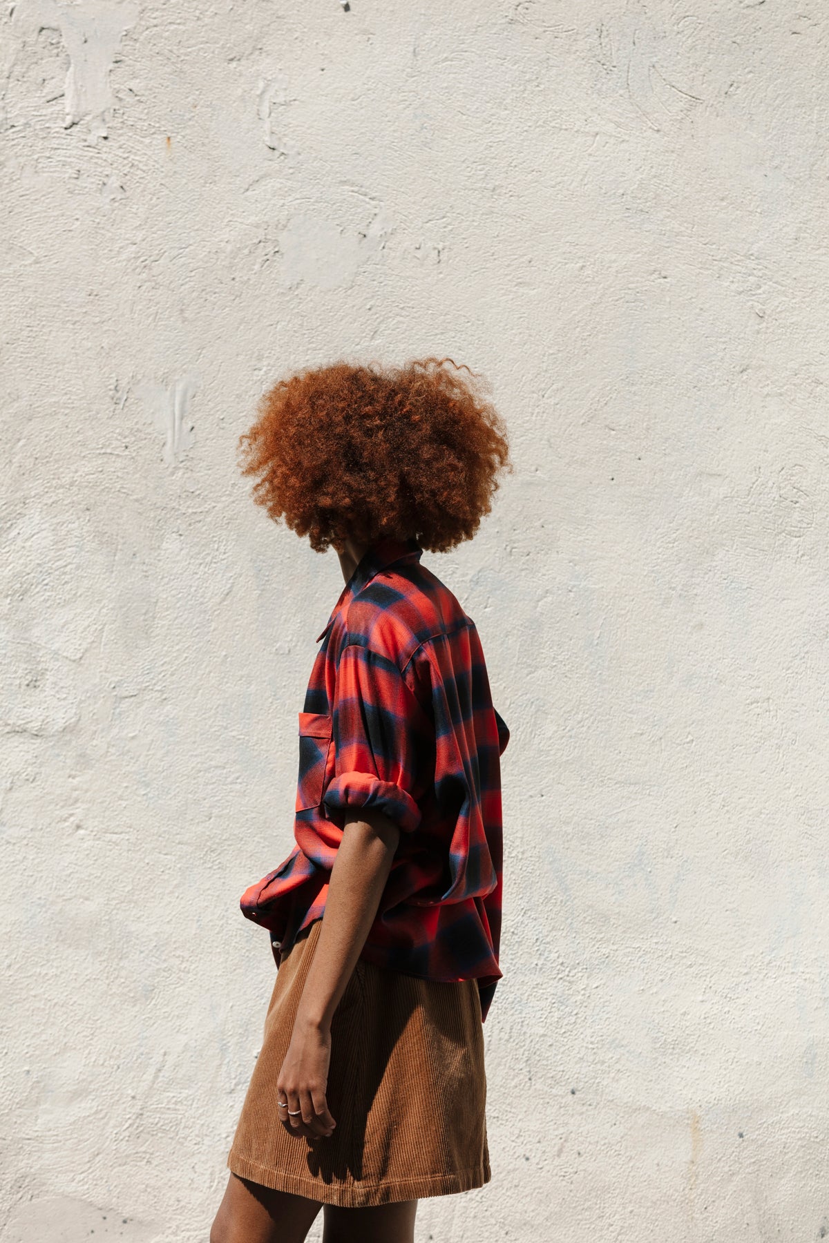 A-line Mini Skirt - Amber Corduroy