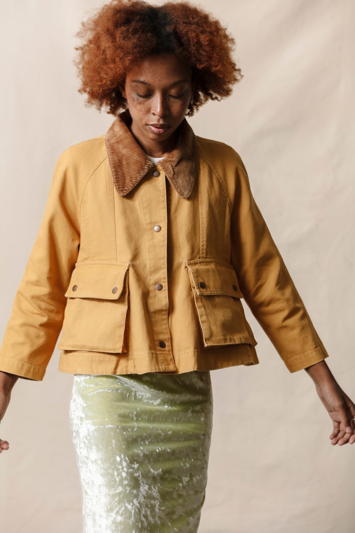 Laurel Swing Jacket - Amber Wheat
