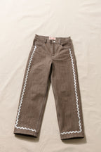 Relaxed Jeans - Silver Rickrack