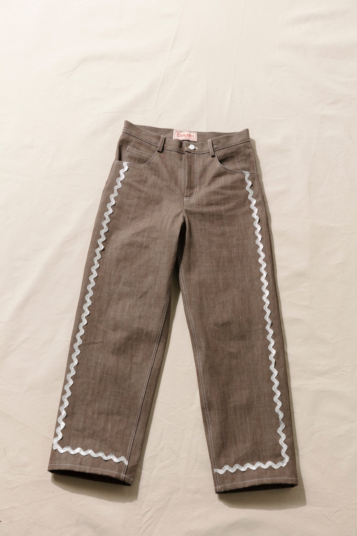 Relaxed Jeans - Silver Rickrack
