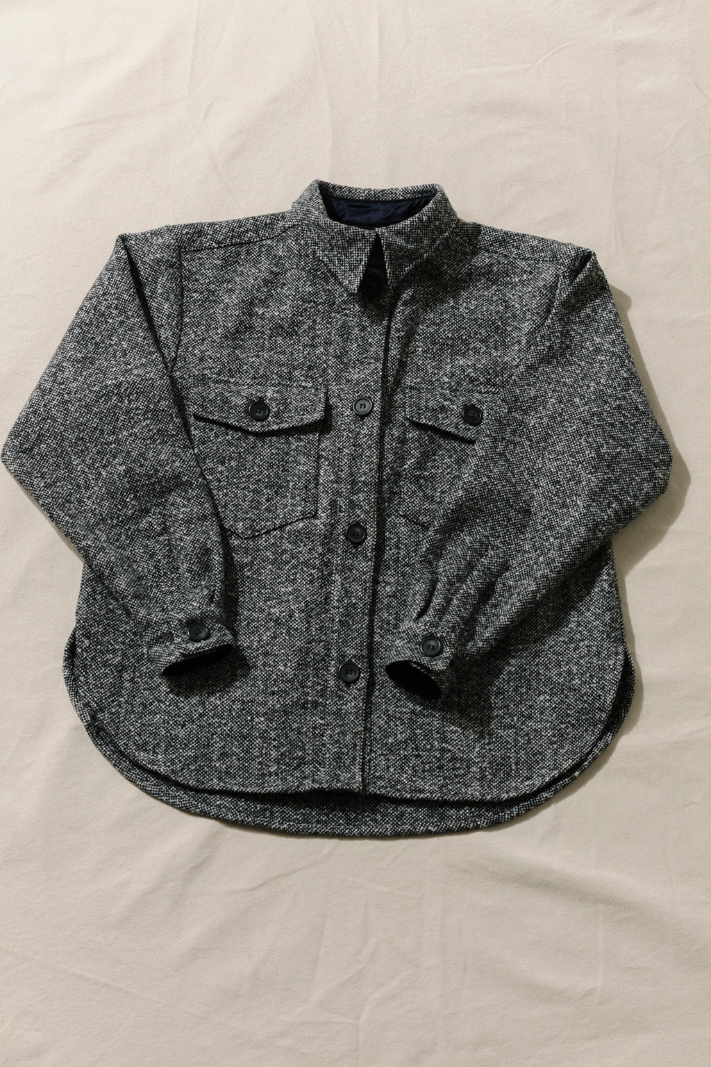 Wool Shirt Jacket - Salt & Pepper