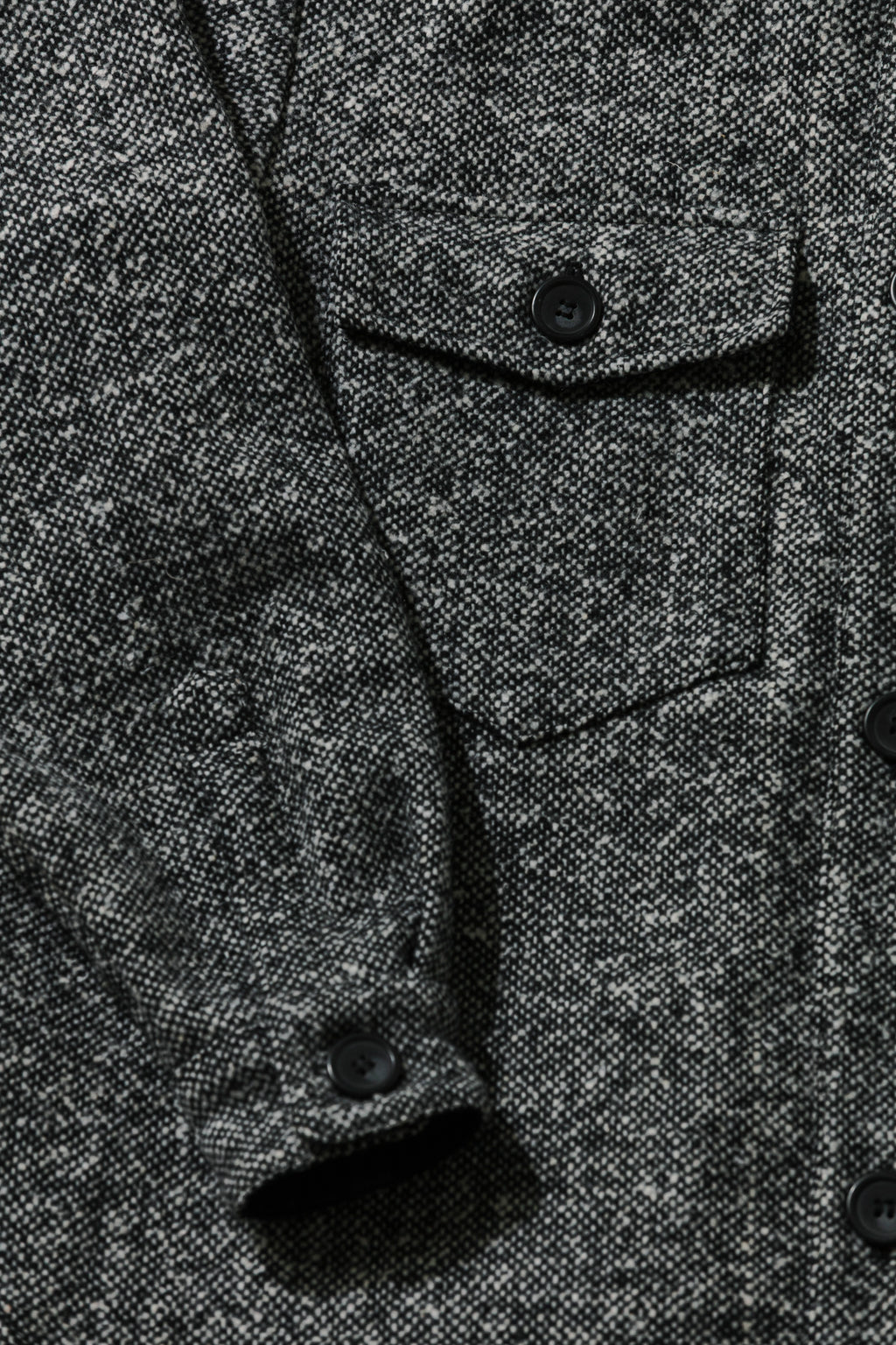 Wool Shirt Jacket - Salt & Pepper