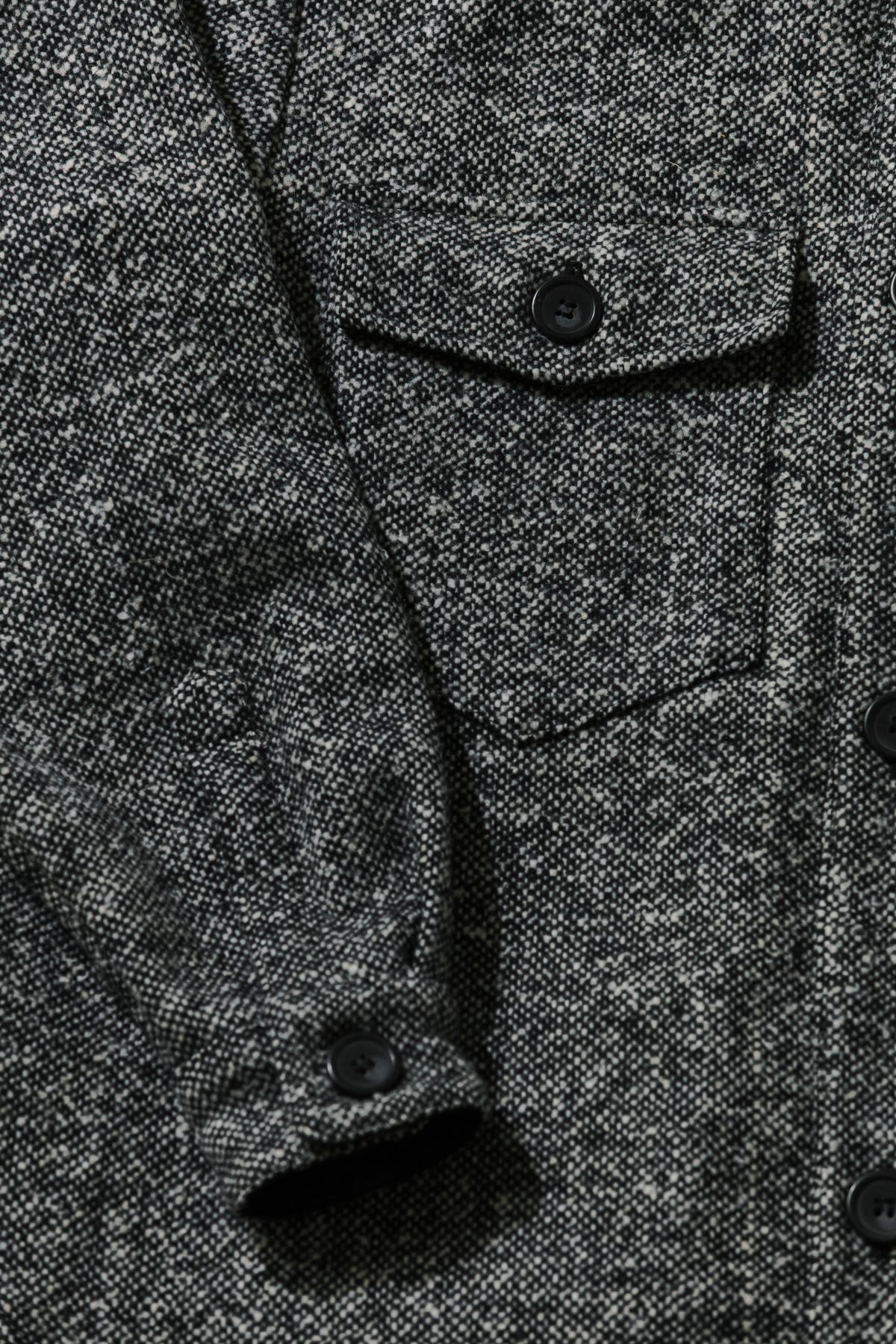 Wool Shirt Jacket - Salt & Pepper