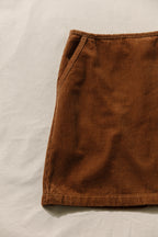 A-line Mini Skirt - Amber Corduroy