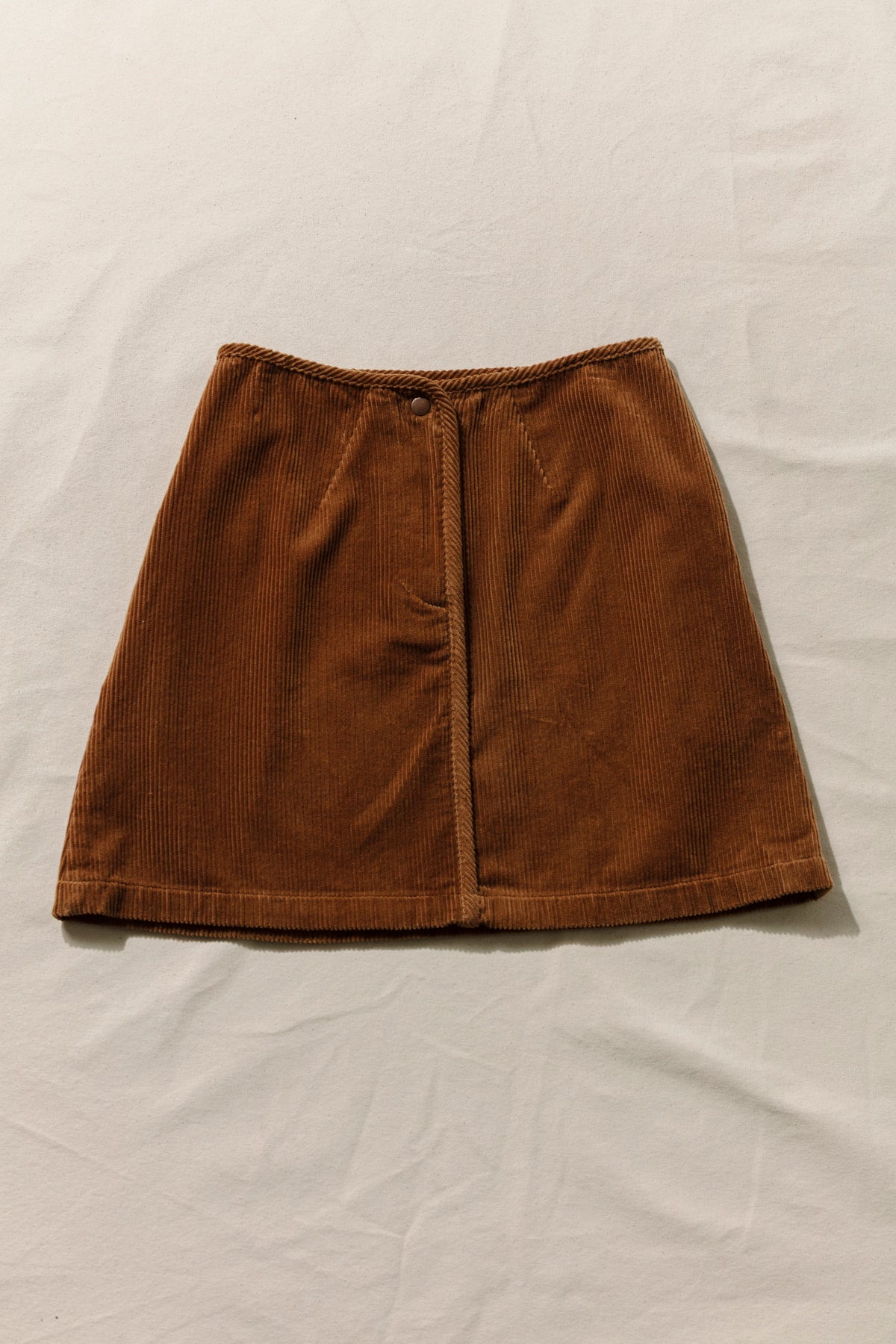 A-line Mini Skirt - Amber Corduroy