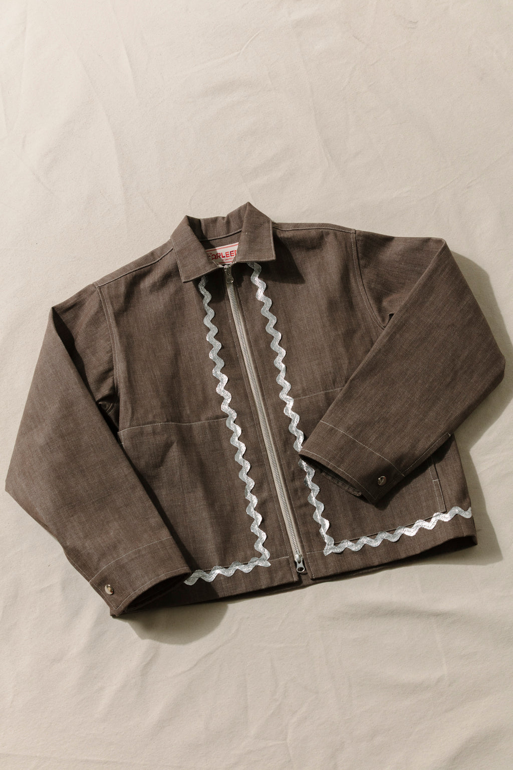 Ring Zip Jacket - Silver Rickrack