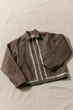 Ring Zip Jacket - Silver Rickrack