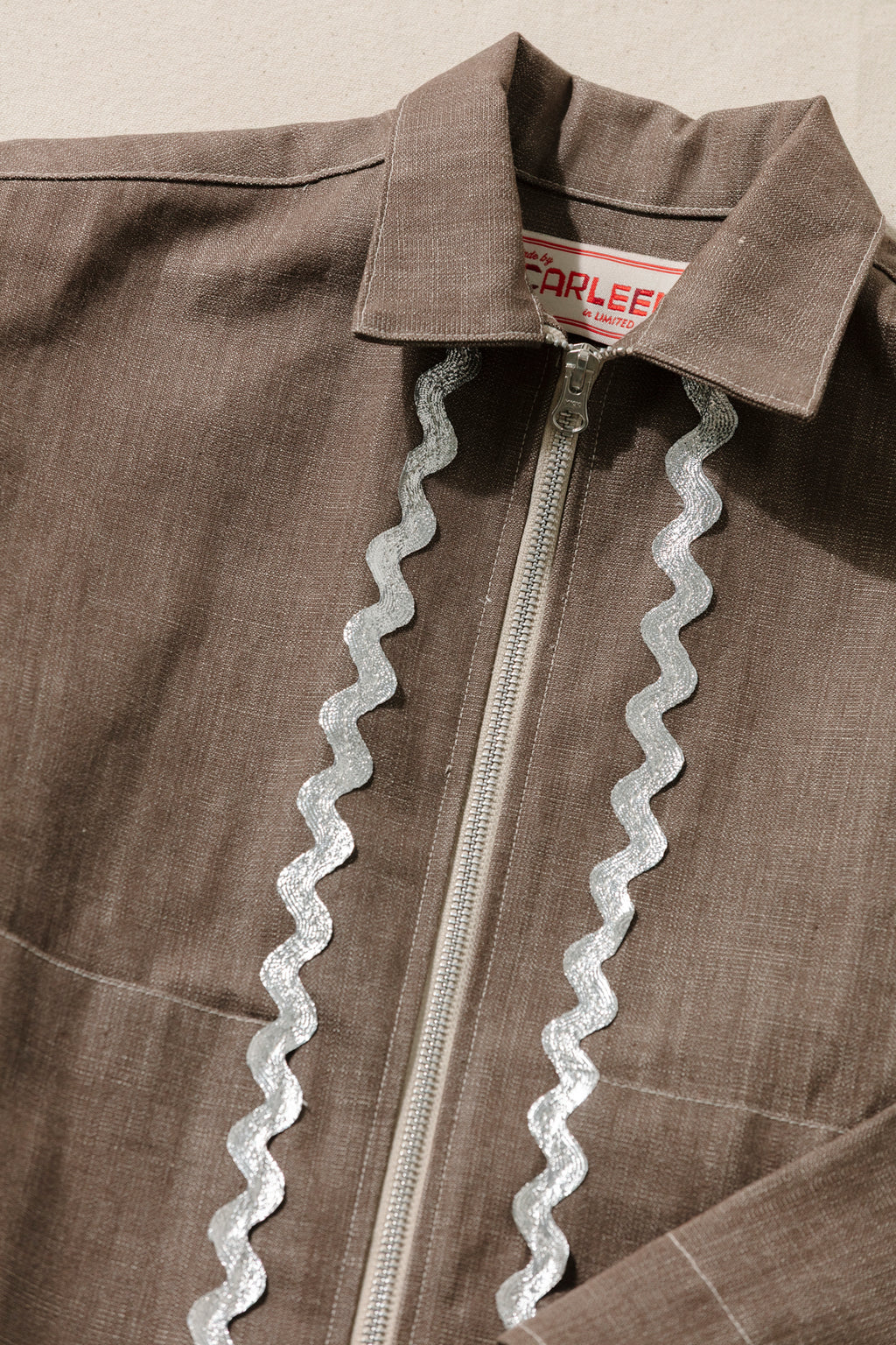 Ring Zip Jacket - Silver Rickrack