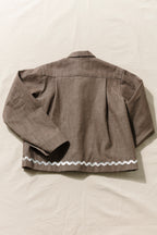 Ring Zip Jacket - Silver Rickrack
