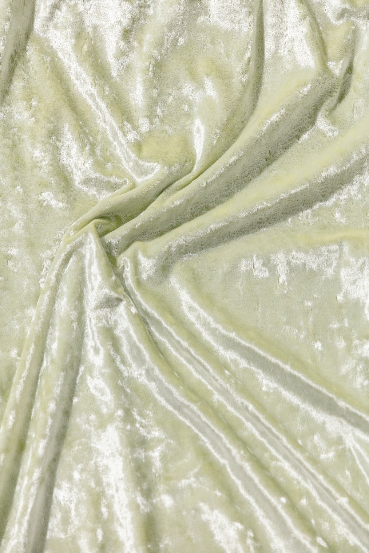 Velvet Skirt -Silvered Lime