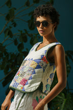 Quilt Scallop Tank - Crowns (Large)