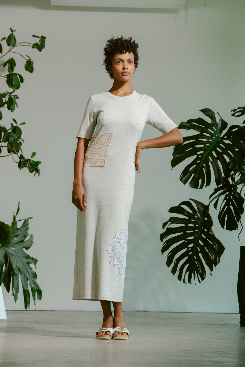 Doily T-Shirt Dress (Large)