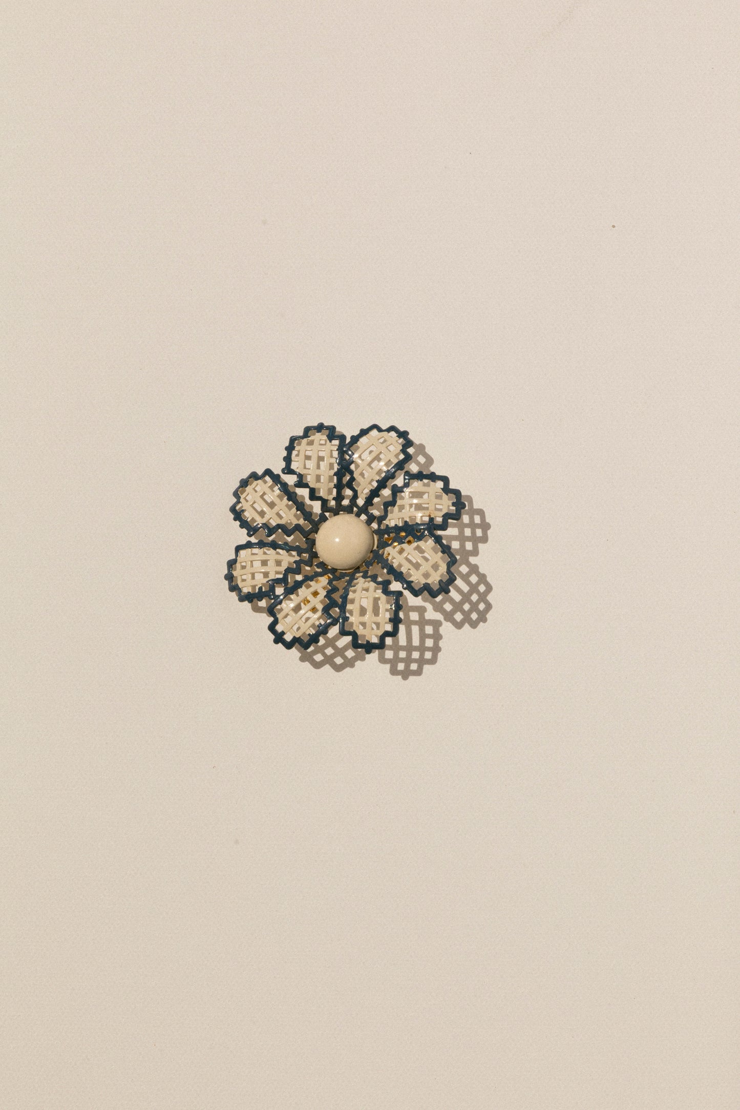 Vintage Floral Brooch - Lattice