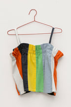 Ruffle Tank - Cabana Stripe